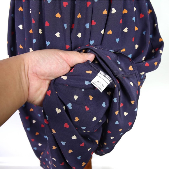 Stephanie Cranford purple rainbow heart dress Size Small - Picture 6 of 10